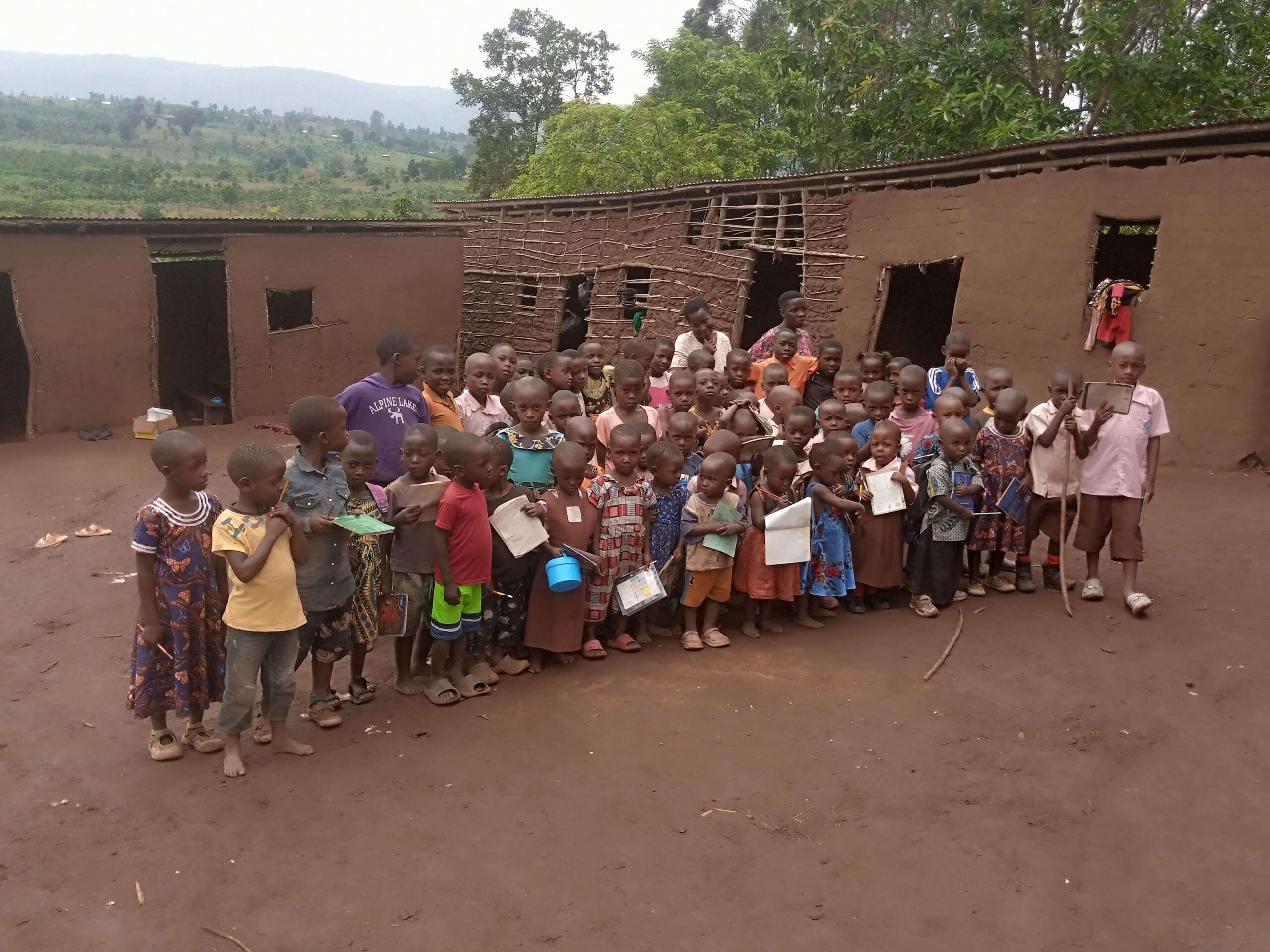 Children learning at Hill View School